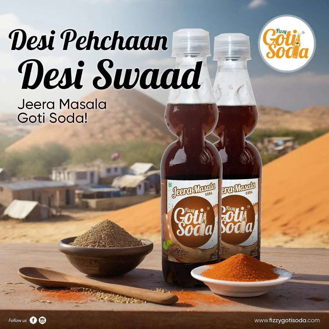 Jeera Masala Fizzy Goti Soda Pack of 20